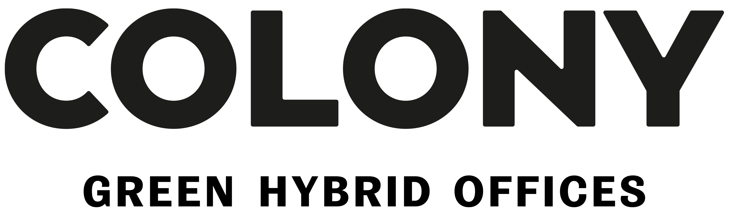 Colony black tagline